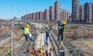 京唐城際鐵路引入唐山站施工使用防墜器